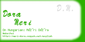 dora meri business card